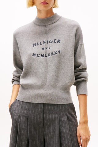 Pull en coton biologique - Gris