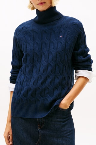 Pull en laine - Bleu marine