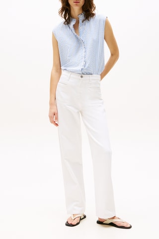 Chemisier en coton biologique - Ciel