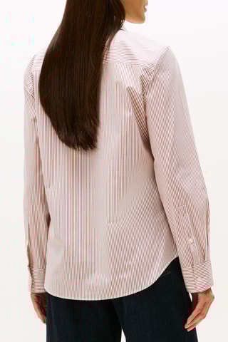 Chemisier regular - Blanc et bordeaux