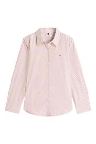 Chemisier regular - Blanc et bordeaux