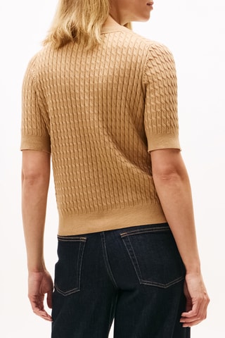 Pull en coton biologique - Marron clair
