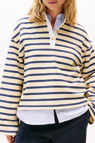 Polo - Ivoire et bleu marine