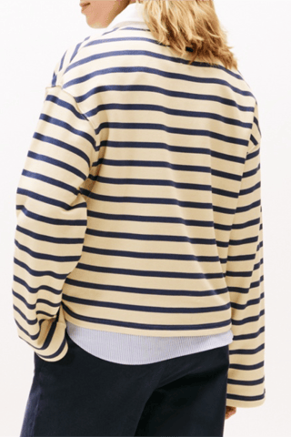 Polo - Ivoire et bleu marine