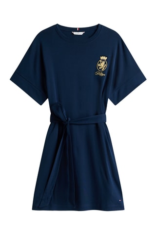 Robe t-shirt - Bleu marine et doré