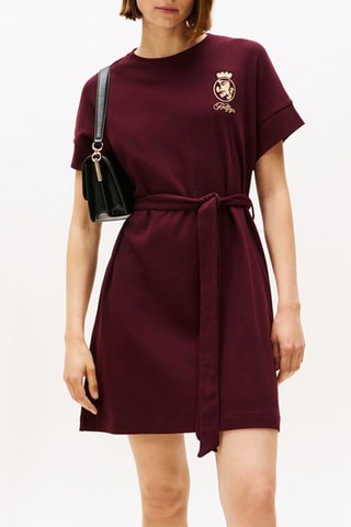 Robe t-shirt - Bordeaux et doré