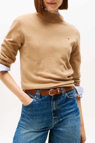 Pull en laine et cachemire - Marron clair