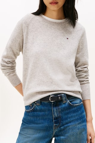 Pull en laine et cachemire - Gris chiné