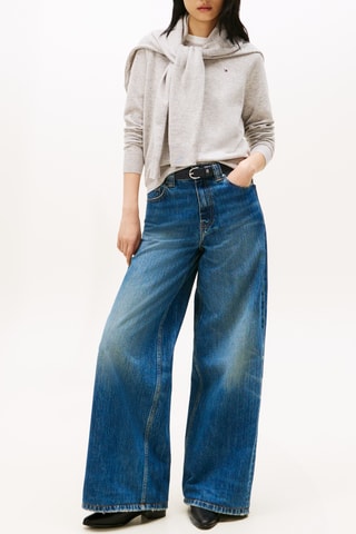 Pull en laine et cachemire - Gris chiné