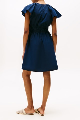 Robe patineuse en coton biologique - Bleu marine