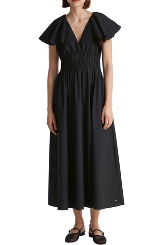 Robe patineuse en coton biologique - Noir