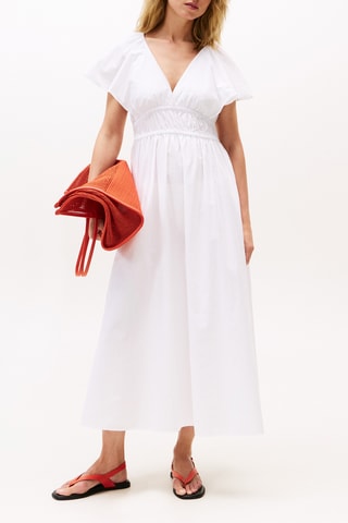 Robe patineuse en coton biologique - Blanc