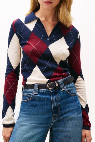 Pull en coton biologique - Bleu marine