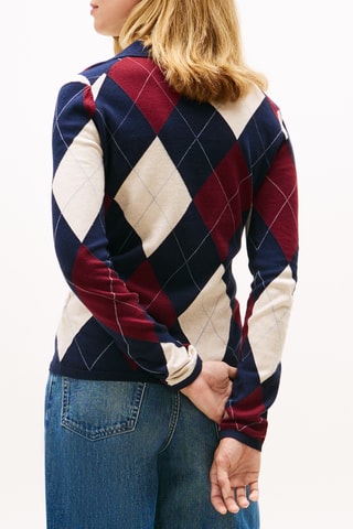 Pull en coton biologique - Bleu marine