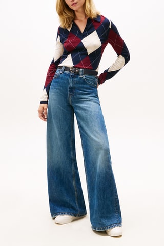 Pull en coton biologique - Bleu marine