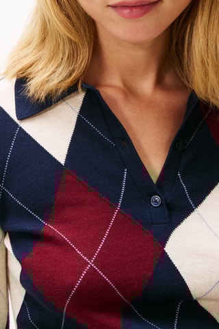 Pull en coton biologique - Bleu marine