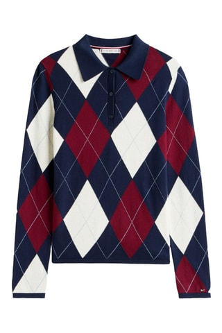 Pull en coton biologique - Bleu marine