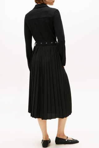 Robe plissée - Noir