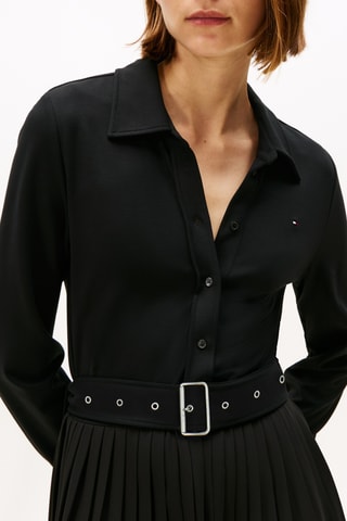 Robe plissée - Noir