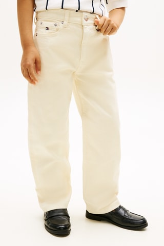 Calças de ganga relaxed - Cru