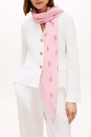 Foulard en lin - Rose