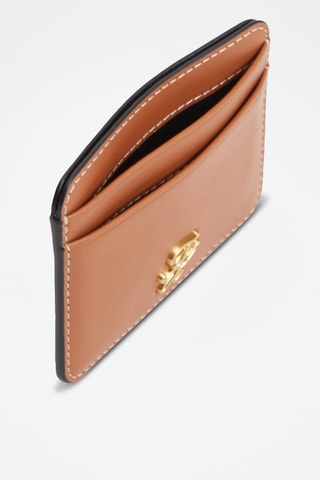 Porte-cartes en cuir - Marron