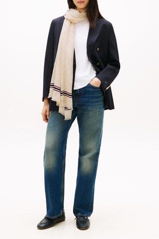 Foulard en coton biologique - Beige