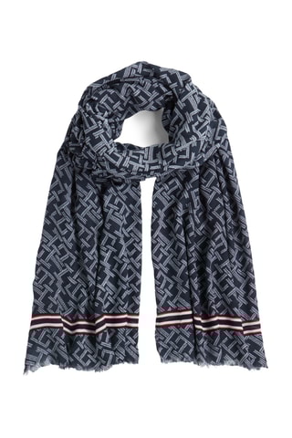 Foulard en coton biologique - Bleu marine