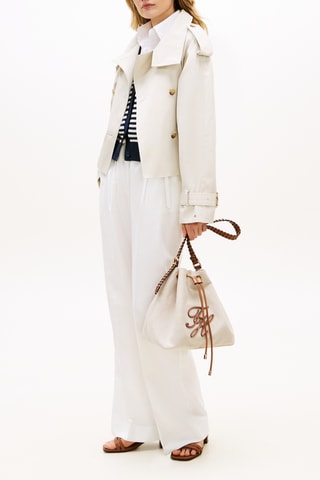 Sac seau en lin - Beige