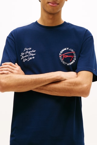T-shirt relaxed - Bleu marine