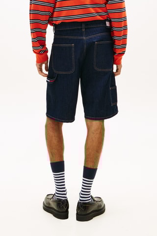 Calções de ganga - Azul