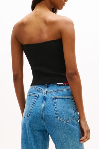 Crop top bustier slim - Noir