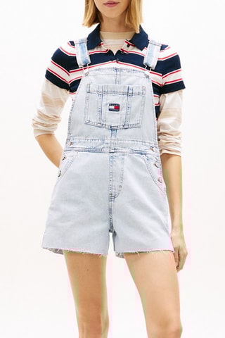 Salopette relaxed en jean - Bleu