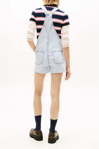 Salopette relaxed en jean - Bleu