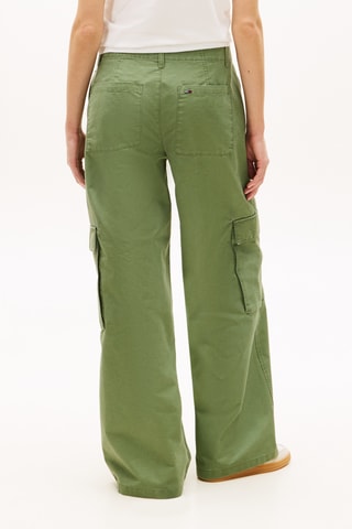 Pantalon cargo wide legs - Vert clair