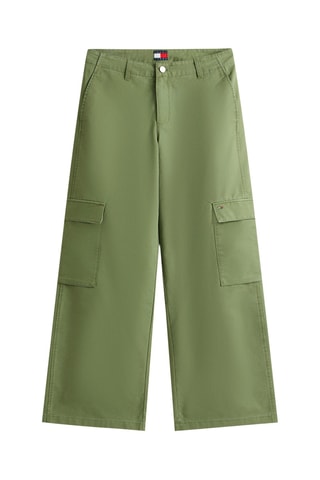 Pantalon cargo wide legs - Vert clair