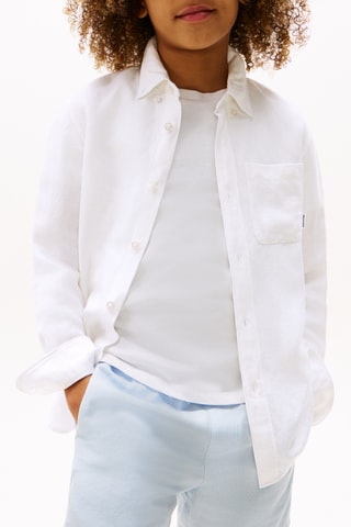 Chemise relaxed en lin - Blanc