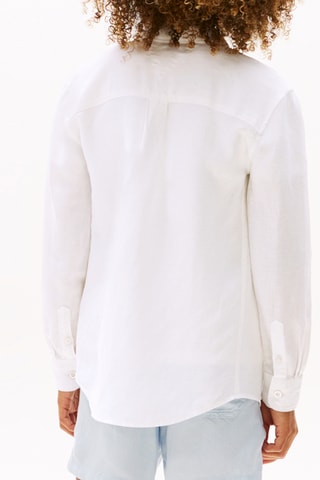 Chemise relaxed en lin - Blanc