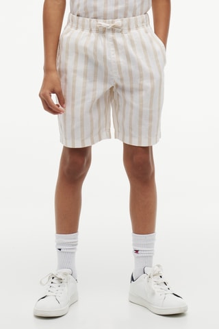 Short relaxed en lin - Beige