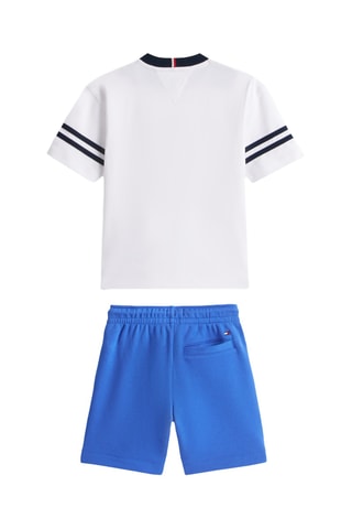 T-shirt et short - Blanc et bleu foncé