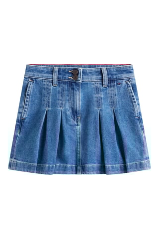 Jupe en jean - Bleu cobalt