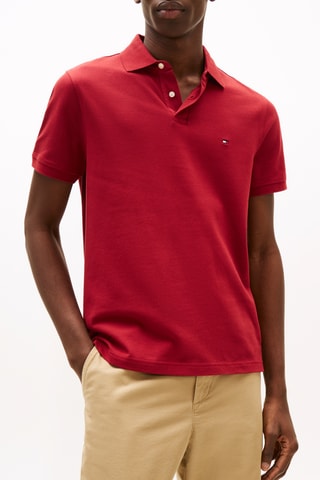Polo regular en coton biologique - Rouge