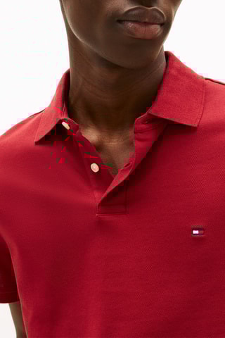 Polo regular en coton biologique - Rouge