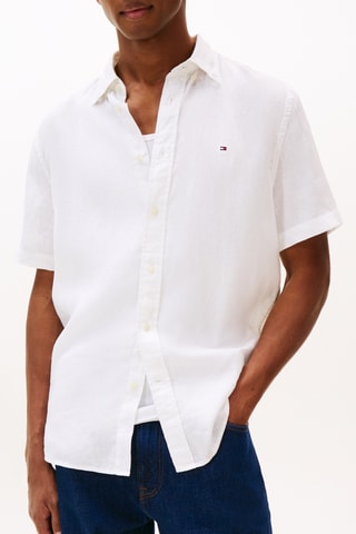 Chemise regular en lin - Blanc