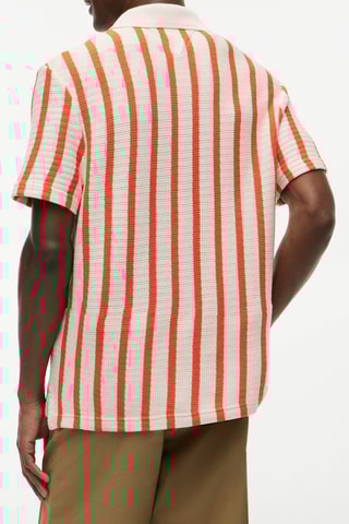 Polo relaxed - Ecru et orange