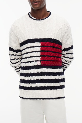 Pull - Blanc et bleu marine