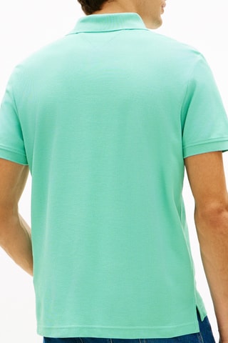 Polo regular en coton biologique - Vert d’eau