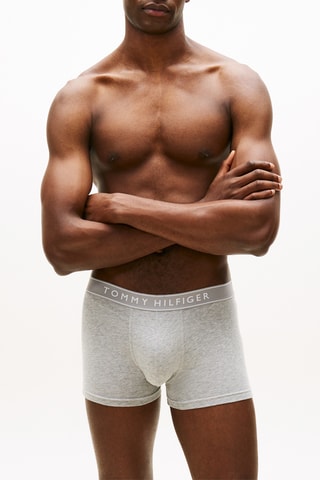 3 boxers - Bleu, blanc et gris chiné