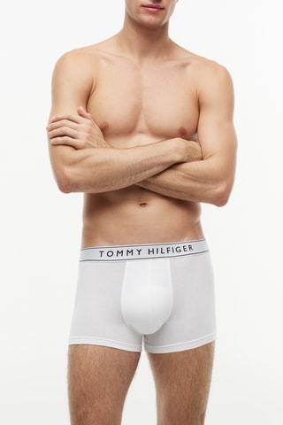 3 boxers - Bleu marine, blanc et gris chiné