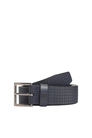 Ceinture en cuir - Bleu marine